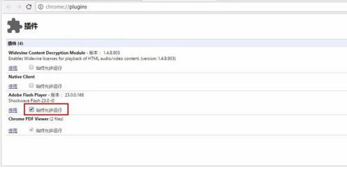 谷歌瀏覽器中打開flash插件的操作教程截圖