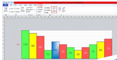 Microsoft Office Visio制作條形圖的操作步驟截圖