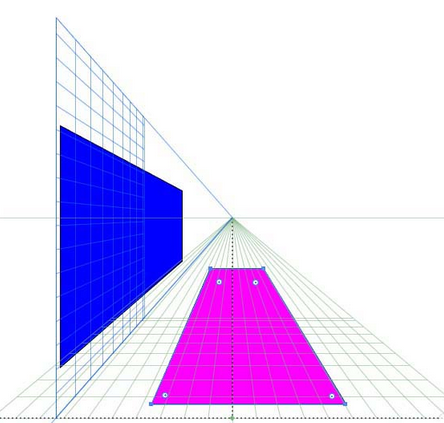 Adobe Illustrator CS6中使用透視網(wǎng)格工具的操作方法截圖