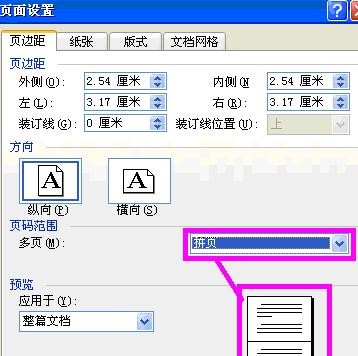 word2003進(jìn)行頁(yè)面設(shè)置的具體操作步驟截圖