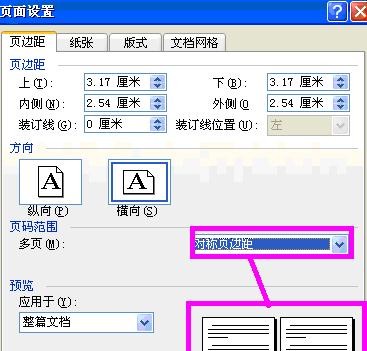 word2003進(jìn)行頁(yè)面設(shè)置的具體操作步驟截圖