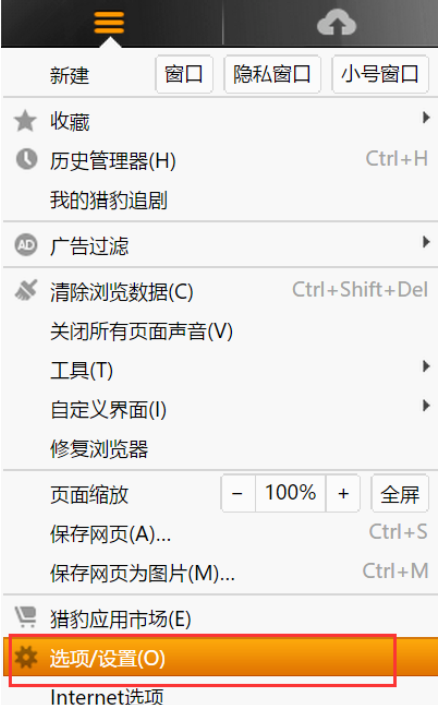 獵豹瀏覽器下載文件名稱亂碼的操作方法截圖