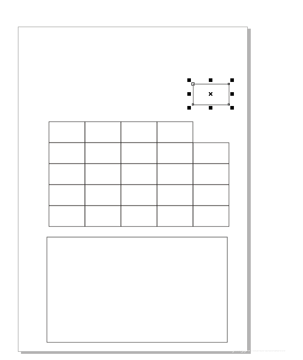 CorelDraw X4中表格打散的操作教程截圖