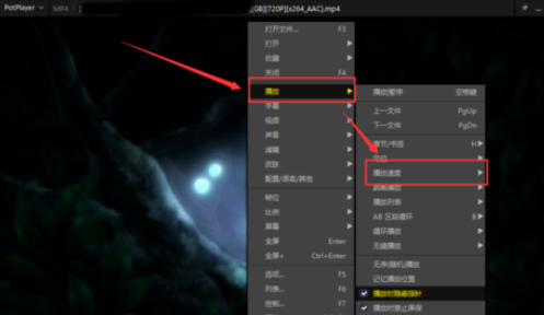 PotPlayer加速或減速播放視頻的操作教程截圖