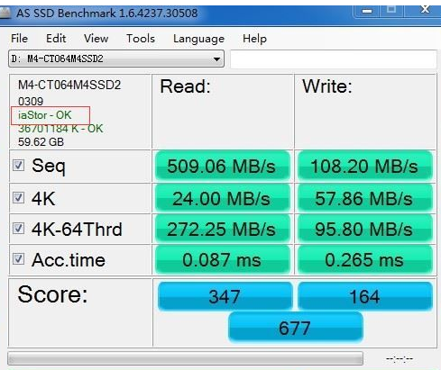 AS SSD Benchmark查看硬盤(pán)狀態(tài)的詳細(xì)操作步驟截圖