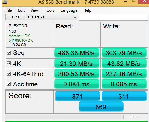 AS SSD Benchmark查看硬盤(pán)狀態(tài)的詳細(xì)操作步驟截圖