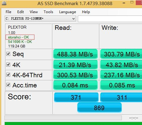 AS SSD Benchmark查看硬盤(pán)狀態(tài)的詳細(xì)操作步驟截圖