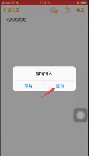 iphone備忘錄撤銷的操作教程截圖