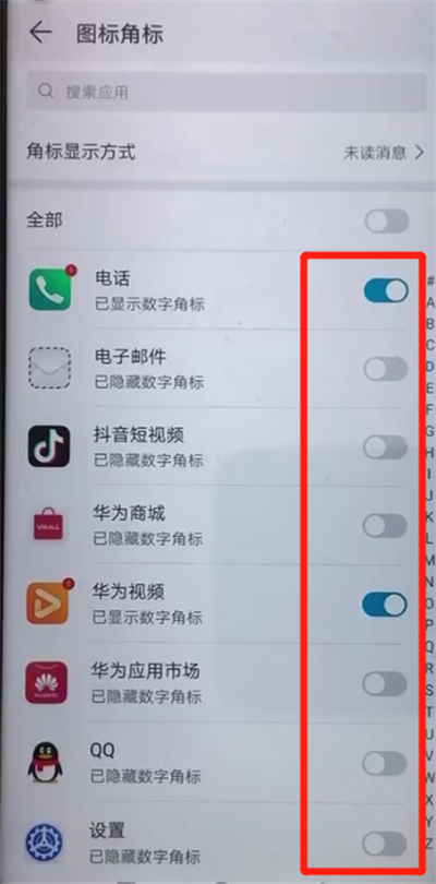 榮耀20pro中關(guān)閉圖標(biāo)角標(biāo)的操作教程截圖