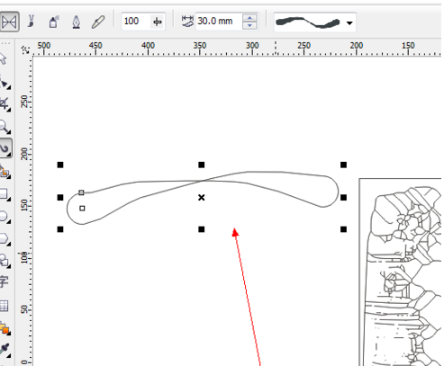 CorelDraw X4中使用藝術(shù)筆工具的操作步驟截圖