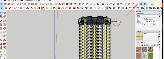 草圖大師使用立體建筑圖制作建筑剖面圖的操作步驟截圖