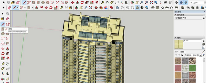 草圖大師使用立體建筑圖制作建筑剖面圖的操作步驟截圖