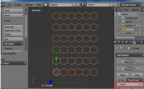 blender制作蜂巢網(wǎng)格的相關(guān)操作教程截圖