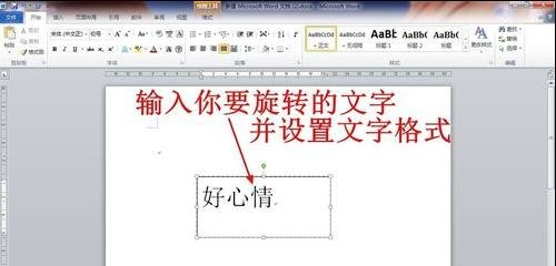 word2003中旋轉(zhuǎn)文字的操作步驟截圖