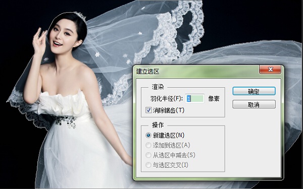 photoshop cs6扣取婚紗照的快捷方法介紹截圖