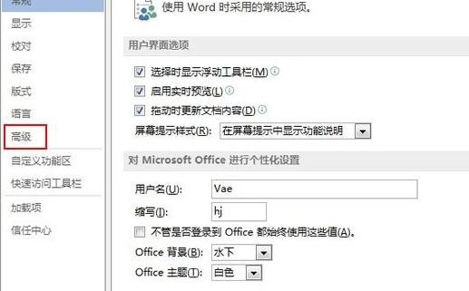 word2013設置草稿品質打印的操作教程截圖