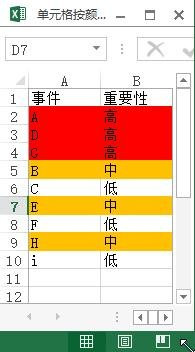 excel2013設(shè)置按顏色進(jìn)行排序的操作步驟截圖