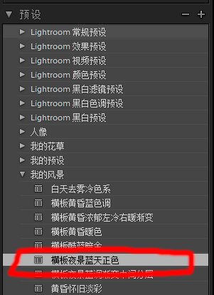 Lightroom導出保存預設的操作步驟截圖