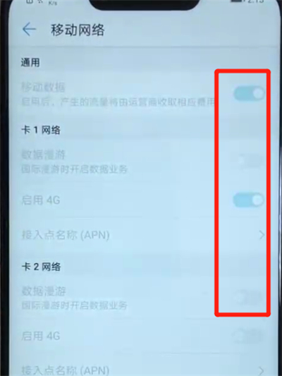 華為nova3中關(guān)閉流量的簡(jiǎn)單操作教程截圖