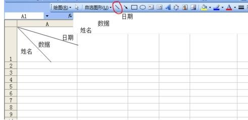 excel2007表格斜杠設(shè)置的操作教程截圖