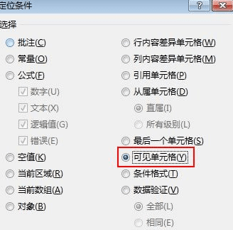 excel2013避免復(fù)制隱藏單元格的操作教程截圖