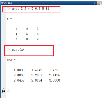 Matlab中根號表示的教程介紹截圖