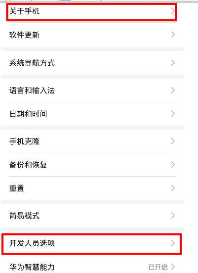 榮耀20青春版中打開開發(fā)者選項(xiàng)的操作教程截圖