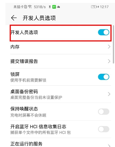 榮耀20青春版中打開開發(fā)者選項(xiàng)的操作教程截圖
