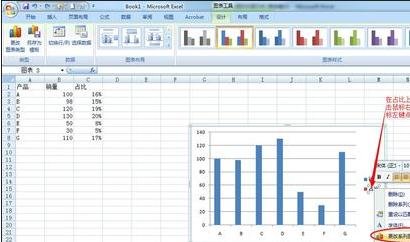 excel2007設置次坐標軸的操作步驟截圖