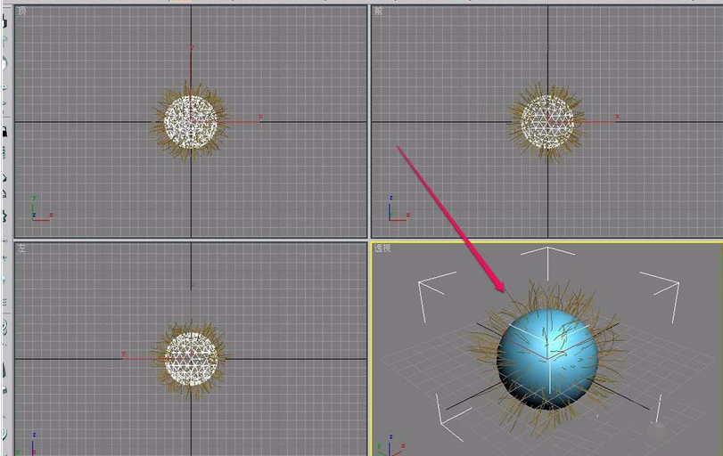 3Ds MAX使用Hair和Fur修改器建模毛球的操作教程截圖