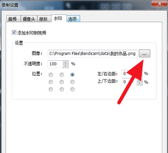 Bandicam為視頻添水印的操作方法截圖