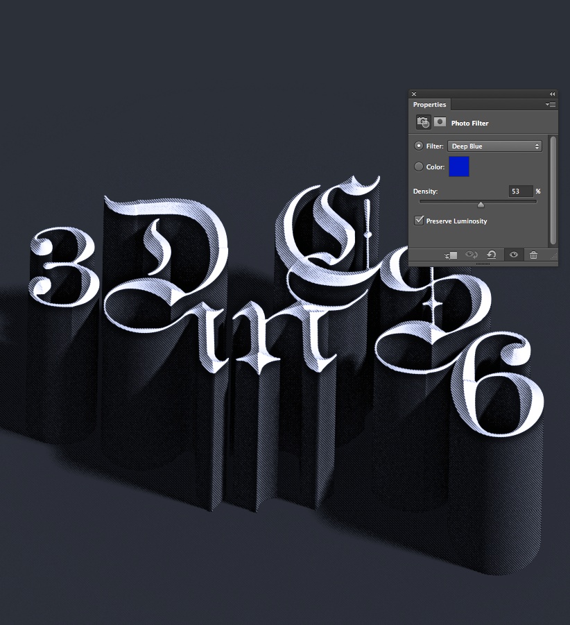 photoshop cs6制作立體3D字母的操作步驟截圖