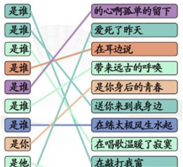 《漢字找茬王》是誰連歌曲怎么過