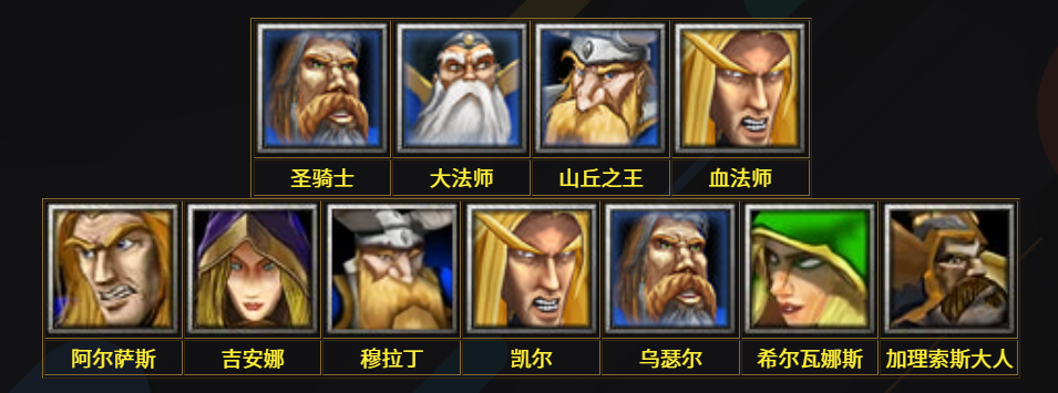 魔獸爭(zhēng)霸3—Warcraft III四大種族單位大全