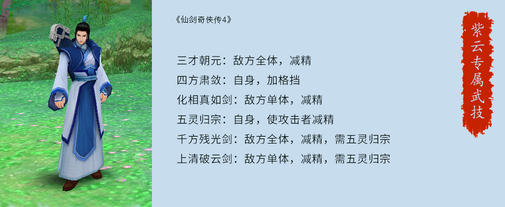 仙劍4中所有技能詳解，看完我感覺我能寫一本網(wǎng)游小說了