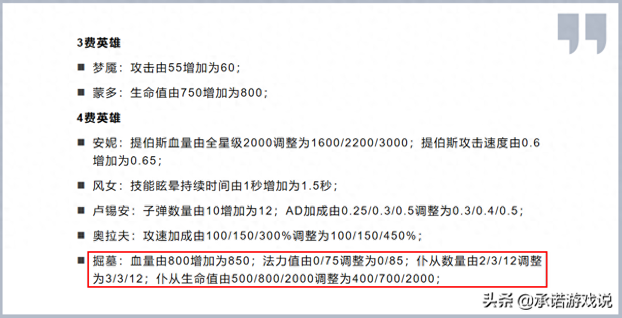 云頂之弈：最新版本細節(jié)，鏟子遭遇史詩級改動，掘墓梯度再上一層